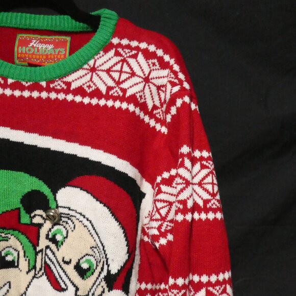 HAPPY HOLIDAYS | xl - extra large | Ugly Christmas Sweater | Elfie Selfie - Picture 6 of 15